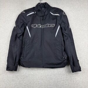 Alpinestars Mens Textile Armoured System Motorcycle Jacket Black Size M